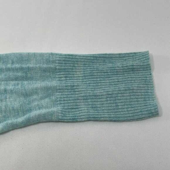 White Warren Linen Cardigan Women Sz S Open Pocket Mint Green Lightweight Tunic - Picture 7 of 10